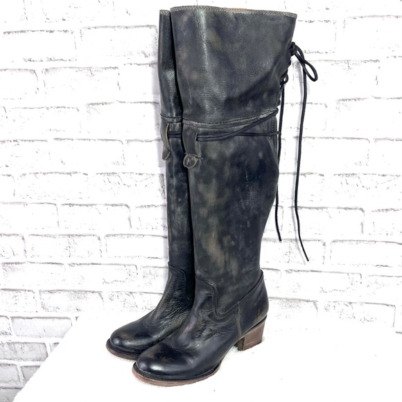 •|•FREEBIRD🦅BY STEVEN•| Carolina Over The Knee Leather Boots Size 10 - Picture 1 of 15